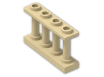 LEGO® Brick: Fence Spindled 1 x 4 x 2 with 4 Studs 15332 | Color: Brick Yellow