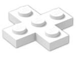 LEGO® Stein: Plate 3 x 3 Cross 15397 | Farbe: White