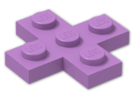 LEGO® Stein: Plate 3 x 3 Cross 15397 | Farbe: Medium Lavender