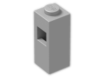 LEGO® Stein: Brick 1 x 1 x 2 with Square Hole in 1 Side 15444 | Farbe: Silver
