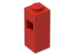 LEGO® Stein: Brick 1 x 1 x 2 with Square Hole in 1 Side 15444 | Farbe: Bright Red