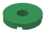 LEGO® Brick: Tile 2 x 2 Round with Hole 15535 | Color: Dark Green