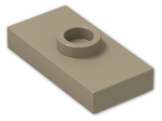 LEGO® Stein: Plate 1 x 2 with Groove with 1 Centre Stud, without Understud 15573 | Farbe: Sand Yellow