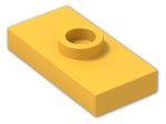 LEGO® Brick: Plate 1 x 2 with Groove with 1 Centre Stud, without Understud 15573 | Color: Flame Yellowish Orange