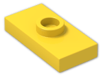 LEGO® Brick: Plate 1 x 2 with Groove with 1 Centre Stud, without Understud 15573 | Color: Bright Yellow