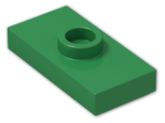 LEGO® Stein: Plate 1 x 2 with Groove with 1 Centre Stud, without Understud 15573 | Farbe: Dark Green