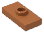 LEGO® Stein: Plate 1 x 2 with Groove with 1 Centre Stud, without Understud 15573 | Farbe: Dark Orange