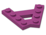 LEGO® Brick: Plate 1 x 4 with Plate 1 x 4 at 45 Degrees 15706 | Color: Bright Reddish Violet
