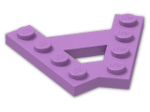 LEGO® Brick: Plate 1 x 4 with Plate 1 x 4 at 45 Degrees 15706 | Color: Medium Lavender