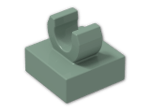 LEGO® Stein: Tile 1 x 1 with Clip (Thick C-Clip) 15712 | Farbe: Sand Green