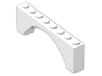 LEGO® Brick: Arch 1 x 8 x 2 Raised 16577 | Color: White