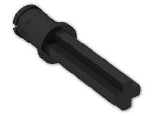 LEGO® Stein: Technic Axle Pin Long with Friction with 2L Axle 18651 | Farbe: Black