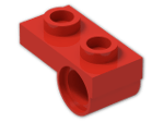 LEGO® Brick: Plate 1 x 2 with Offset Peghole on Underside 18677 | Color: Bright Red