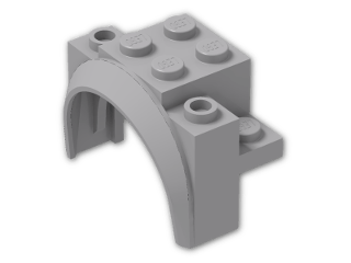 LEGO® Stein: Car Mudguard 4 x 2.5 x 2.333 18974 | Farbe: Medium Stone Grey
