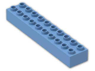 LEGO® Stein: Duplo Brick 2 x 10 2291 | Farbe: Medium Blue