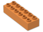 LEGO® Brick: Duplo Brick 2 x 6 2300 | Color: Bright Orange