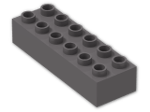 LEGO® Stein: Duplo Brick 2 x 6 2300 | Farbe: Dark Stone Grey