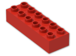 LEGO® Brick: Duplo Brick 2 x 6 2300 | Color: Bright Red