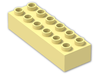 LEGO® Stein: Duplo Brick 2 x 6 2300 | Farbe: Light Yellow