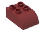 LEGO® Brick: Duplo Brick 2 x 3 with Curved Top 2302 | Color: New Dark Red