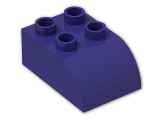 LEGO® Brick: Duplo Brick 2 x 3 with Curved Top 2302 | Color: Medium Lilac