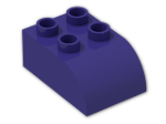 LEGO® Brick: Duplo Brick 2 x 3 with Curved Top 2302 | Color: Medium Lilac