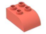 LEGO® Stein: Duplo Brick 2 x 3 with Curved Top 2302 | Farbe: Brick Red