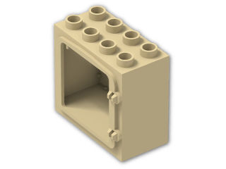 LEGO® Stein: Duplo Door Frame 2 x 4 x 3 with Raised Door Outline 2332 | Farbe: Brick Yellow