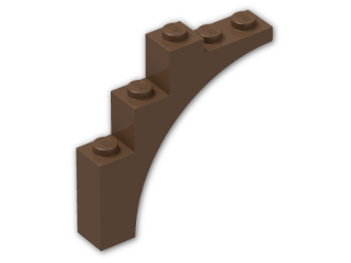 LEGO® Brick: Arch 1 x 5 x 4 2339 | Color: Brown
