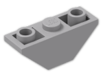 LEGO® Brick: Slope Brick 45 3 x 1 Inverted Double 2341 | Color: Medium Stone Grey