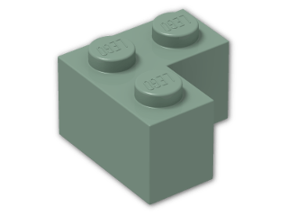 LEGO® Brick: Brick 2 x 2 Corner 2357 | Color: Sand Green