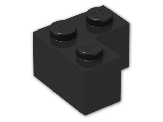 LEGO® Stein: Brick 2 x 2 Corner 2357 | Farbe: Black