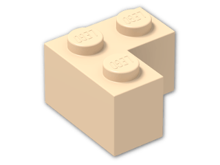 LEGO® Stein: Brick 2 x 2 Corner 2357 | Farbe: Light Nougat