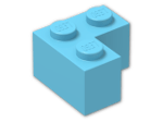 LEGO® Brick: Brick 2 x 2 Corner 2357 | Color: Medium Azur