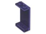 LEGO® Brick: Panel 1 x 2 x 3 with Solid Studs 2362a | Color: Transparent Bright Bluish Violet
