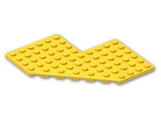 LEGO® Brick: Plate 10 x 10 without Corner 2401 | Color: Bright Yellow