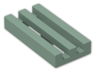 LEGO® Stein: Tile 1 x 2 Grille with Groove 2412b | Farbe: Sand Green