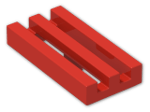 LEGO® Stein: Tile 1 x 2 Grille with Groove 2412b | Farbe: Bright Red