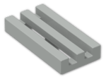 LEGO® Brick: Tile 1 x 2 Grille with Groove 2412b | Color: Grey