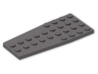 LEGO® Brick: Wing 4 x 9 2413 | Color: Dark Stone Grey