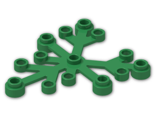 LEGO® Stein: Plant Leaves 6 x 5 2417 | Farbe: Dark Green