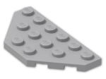 LEGO® Brick: Plate 3 x 6 without Corners 2419 | Color: Medium Stone Grey