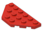 LEGO® Brick: Plate 3 x 6 without Corners 2419 | Color: Bright Red