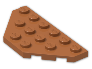 LEGO® Brick: Plate 3 x 6 without Corners 2419 | Color: Dark Orange