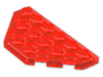LEGO® Stein: Plate 3 x 6 without Corners 2419 | Farbe: Transparent Fluorescent Reddish Orange