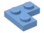 LEGO® Brick: Plate 2 x 2 Corner 2420 | Color: Medium Blue
