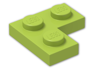 LEGO® Brick: Plate 2 x 2 Corner 2420 | Color: Bright Yellowish Green