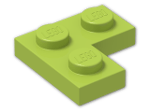 LEGO® Brick: Plate 2 x 2 Corner 2420 | Color: Bright Yellowish Green