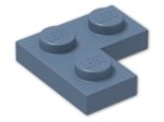 LEGO® Brick: Plate 2 x 2 Corner 2420 | Color: Sand Blue