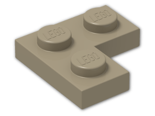 LEGO® Stein: Plate 2 x 2 Corner 2420 | Farbe: Sand Yellow